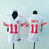 Women Nike Chiefs #11 Smith White Vapor Untouchable Player Limited Jersey,baseball caps,new era cap wholesale,wholesale hats